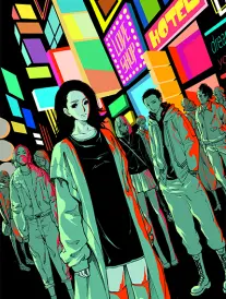 京都纸灯物语条目封面，纸灯与老街石板路